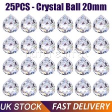 25PCS Clear Cut Crystal 20mm