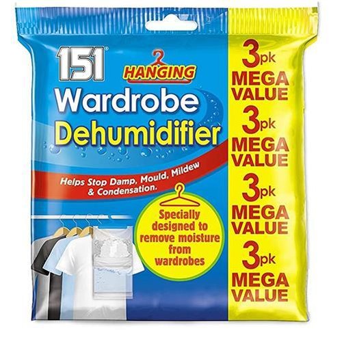 Hanging wardrobe dehumidifier - wardrobe,