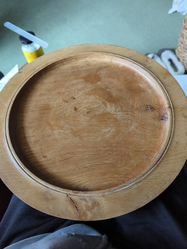 Vintage wooden fruit bowl - vintage,
