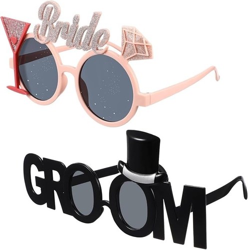 Bride groom glasses - bride, wedding