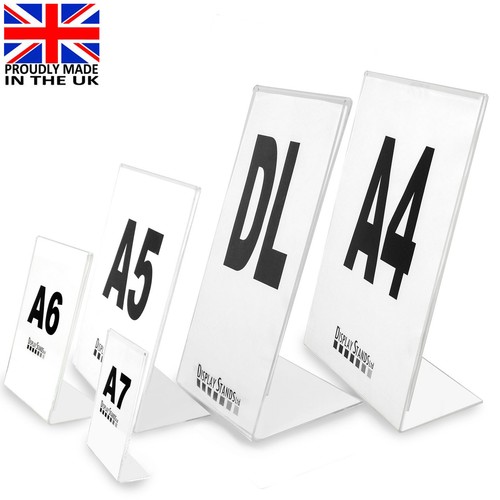 Acrylic counter poster holder - counter,