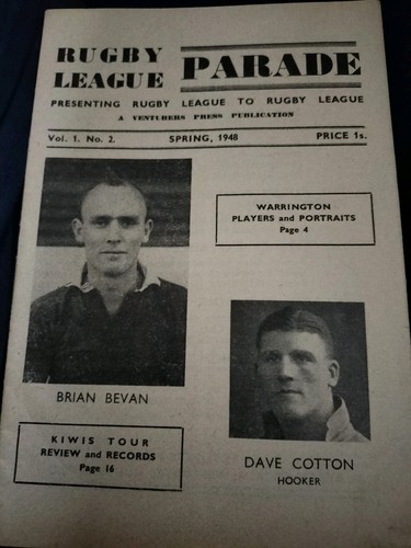 Vintage rugby league - league, parade