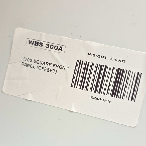 1700 white acrylic offset bath - 1700,