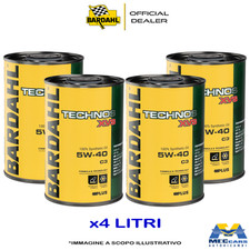 4 LITRI OLIO MOTORE AUTO BARDAHL TECHNOS XVS C3 5W40 SYNTHETIC OIL ACEA C3
