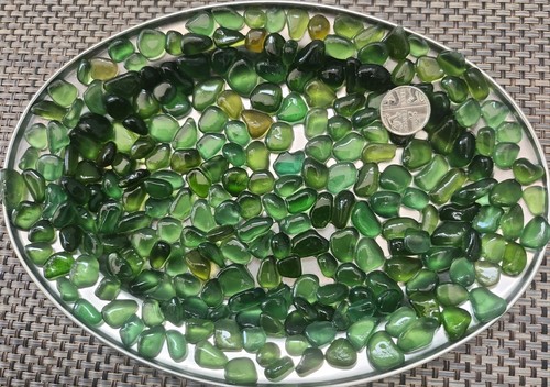 Seaham sea glass - glass, green