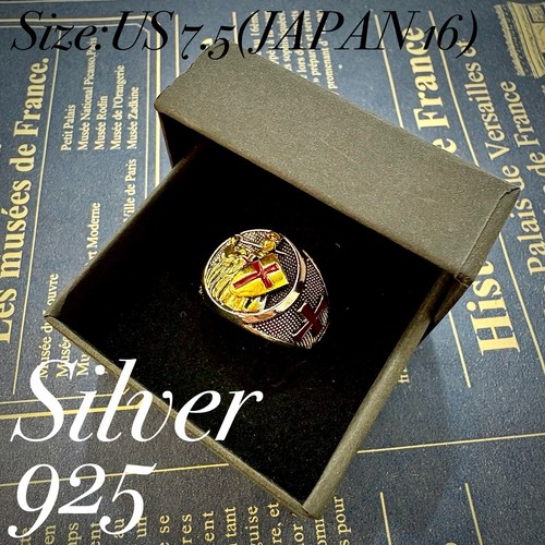 925 silver ring - silver, knight