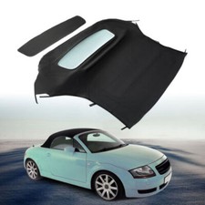 For Audi TT Convertible 2000 2001 2002-2006 Soft Top W/ Heated Glass Window BLK