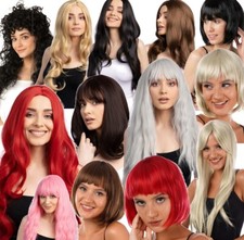 Luxury Women's Wigs Fancy Dress Cosplay Long Wig Short Wig Wavey Straight Bob