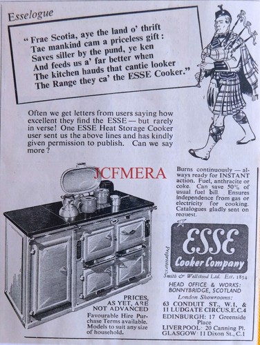 Wartime esse cooker heat - cooker,