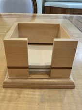 David Linley Wooden Paper Holder ￼ Maple And Dark Wood Inlay Perfect Gift