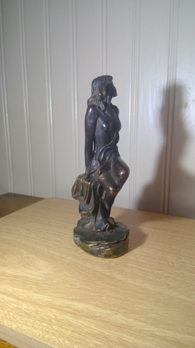 Vintage bronze statue nude - vintage,