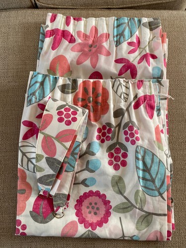 Dunelm floral curtains - floral, 60