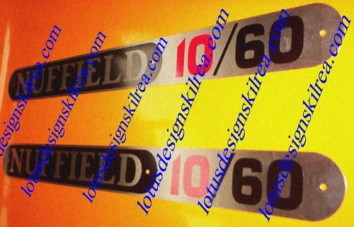 Nuffield tractor badges - 10/60,