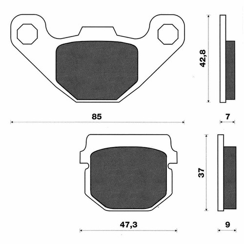 Pair pads for aprilia - aprilia, rs