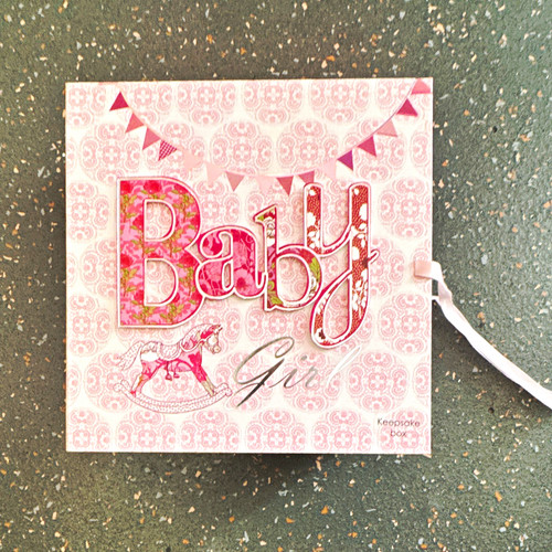 Baby keepsake box - keepsake, pink