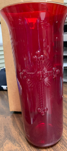 Vintage sanctuary lamp ruby - vintage,
