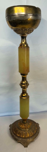 Vintage brass metal onyx - vintage,
