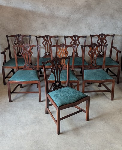 Vintage set mahogany - set, 8