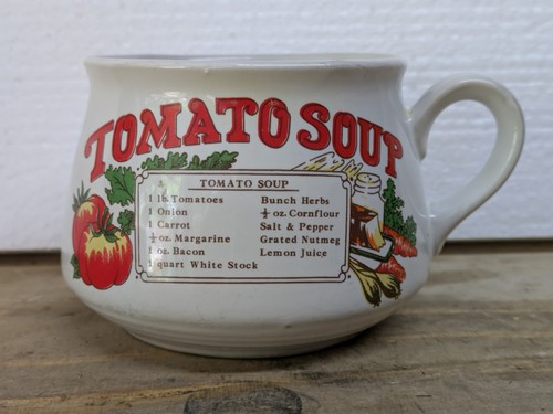 Vintage recipe soup bowl - vintage,