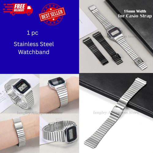 18mm steel for casio - steel,