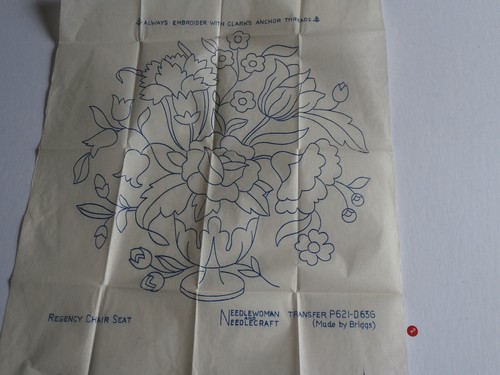 Vintage embroidery transfers