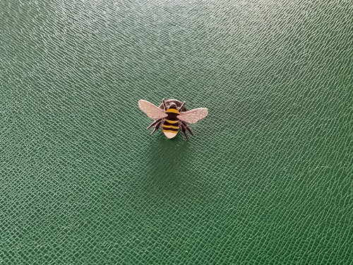 Bumble bee enamel lapel brooch - bumble,