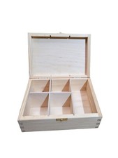 Wooden Tea Box for 5 separate