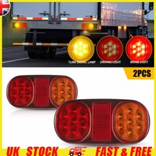 2Pc 12V LED Rear Tail Lights