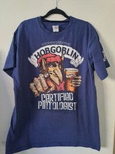 OFFICIAL WYCHWOOD BREWERY HOBGOBLIN 'CERTIFIED PINTOLOGIST' T-SHIRT, SIZE LARGE