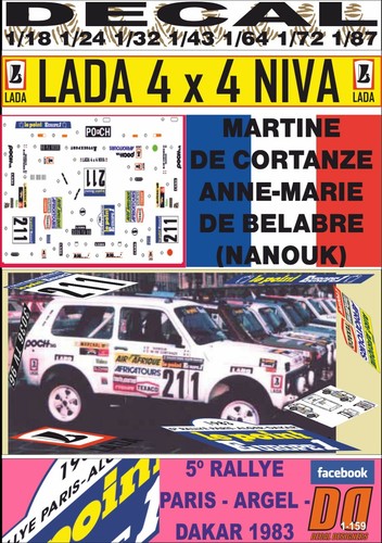 Decal lada niva 4x4 - lada, de