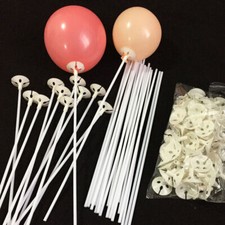 100pcs Foil Balloon Accessories Balloon Holder Sticks With Cups Party Supplies