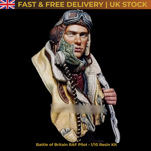 Resin raf pilot bust wwii - raf,