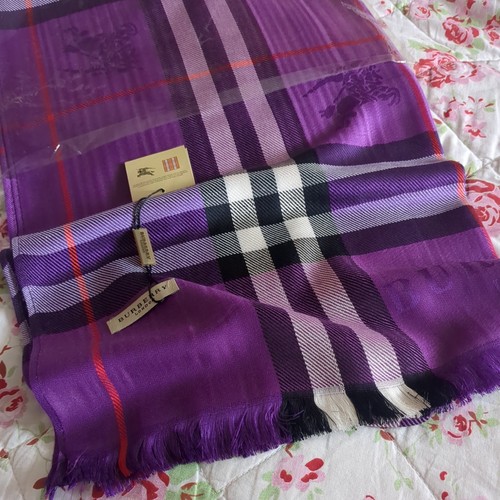 Burberry silk cashmere scarf - burberry,
