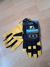 WELLS LAMONT MENS HYDRAHYDE LEATHER WORK GLOVES WATER RESISTANT DURABLE SZ LARGE
