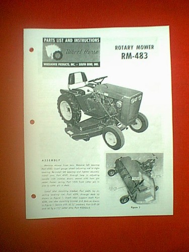 Wheel horse tractor - wheel, rotary