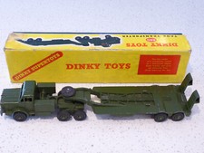 Dinky SuperToys 660 Mighty Antar Army Tank Transporter 2nd Issue Boxed