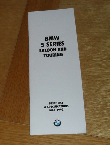 Bmw series e34 - 5, spec
