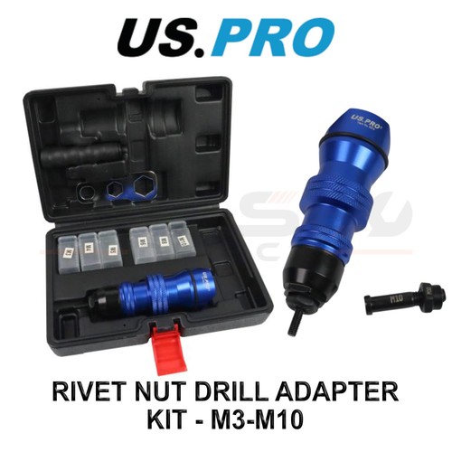 Pro tools rivet nut drill - us,