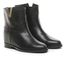 VIA ROMA 15 - TRONCHETTO CON V DORATA Nero SCONTO 30%