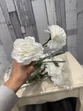 17 x white stem flowers , wedding / event table decorations