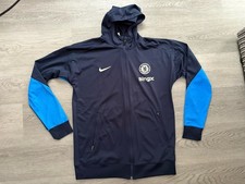 Chelsea FC Men’s Blue Dri-FIT Player Issue Hooded Training Top Size Medium VGC