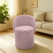 Ottoman Storage Stool Ribbed