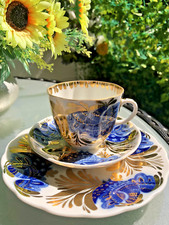 Lomonosov porcelain coffee place setting 3 pieces "Golden Garden"