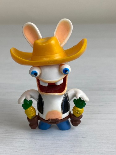 Raving rabbids cowboy figurine - raving,