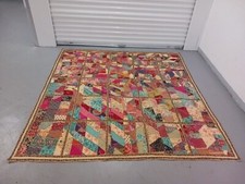 Crazy Pattern Patchwork Quilt Crazy Pattern 89" X  86"