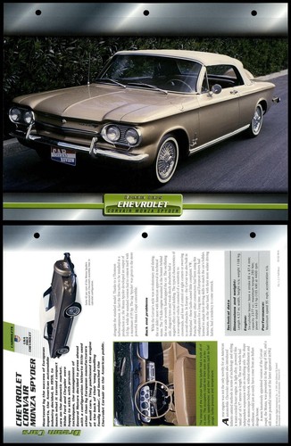 Chevrolet corvair monza spyder - chevrolet,