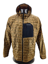 Simms ExStream Jacket, Fishing Hunting  Men’s XL Gold Puffer Coat, Primaloft