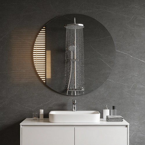 Frameless wall mirror bathroom - frameless,