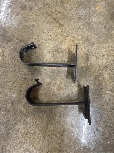 Wrought iron curtain - wrought, brackets