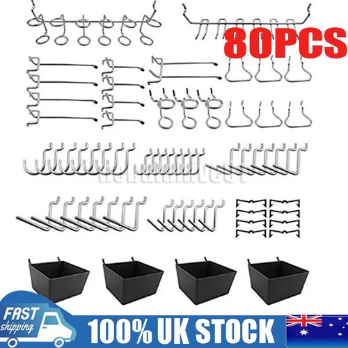 80pcs peg board hooks - 80pcs,
